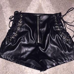 AKIRA Pleather Shorts